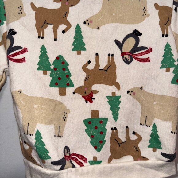 Old Navy Toddler Sweatshirt 18-24 M Holiday Animal Print - Picture 3 of 6